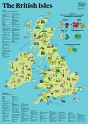 Výukový plakát – nástěnná mapa United Kingdom