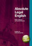 Absolute Legal English - Student's Book with CD